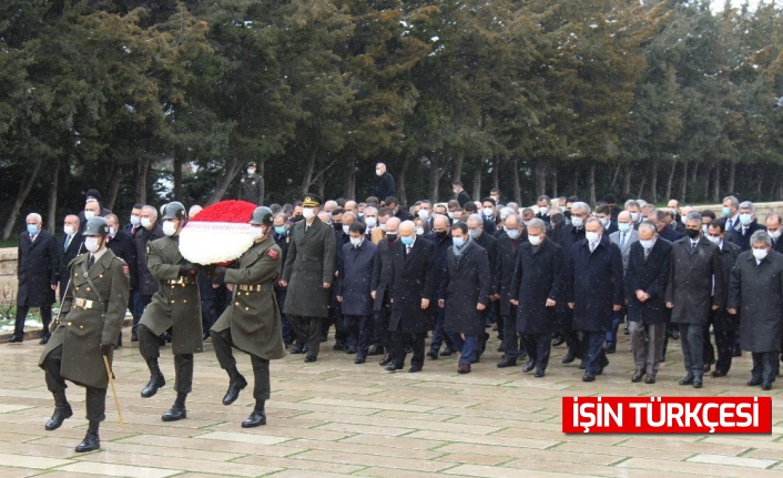 MHP Lideri Bahçeli ve heyeti Anıtkabir’i Ziyaret Etti